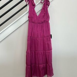Lulu's Pink Tiered Dress